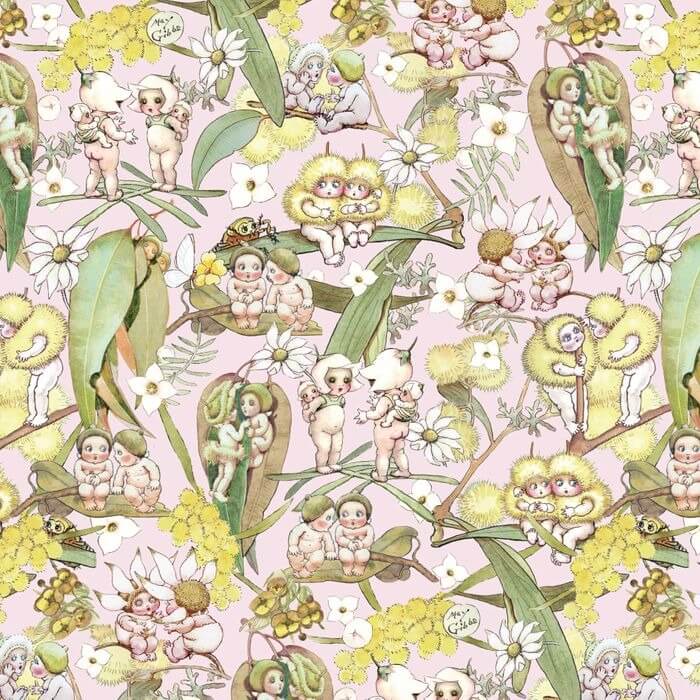 May Gibbs 108" Gossiping Gumnuts Pink