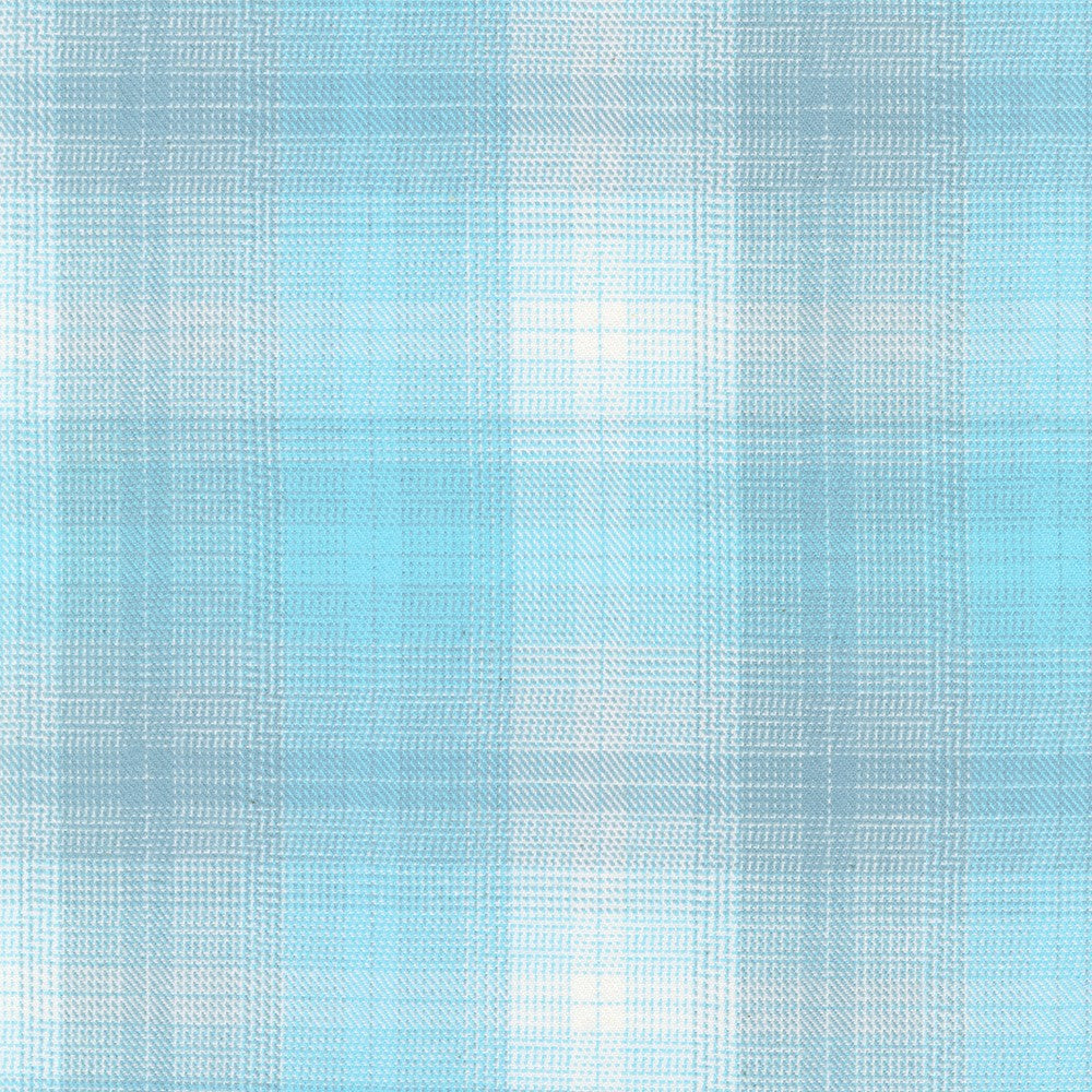 blue and grey cotton flannel