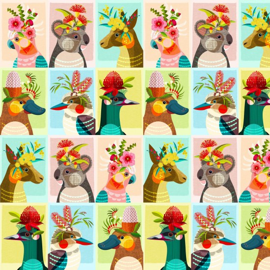 Aussie Friends Panel By Ellen Giggenbach