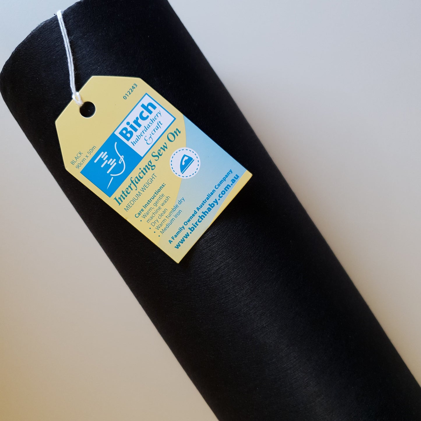 Birch Interfacing- Sew On- Black