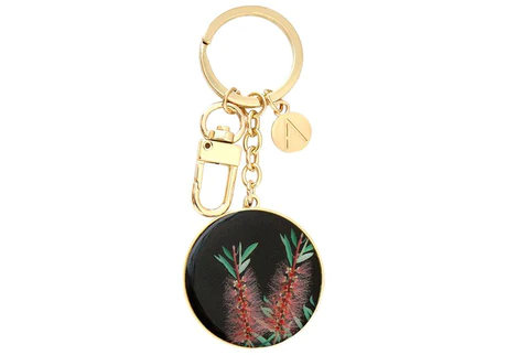 bottlebrush keyring