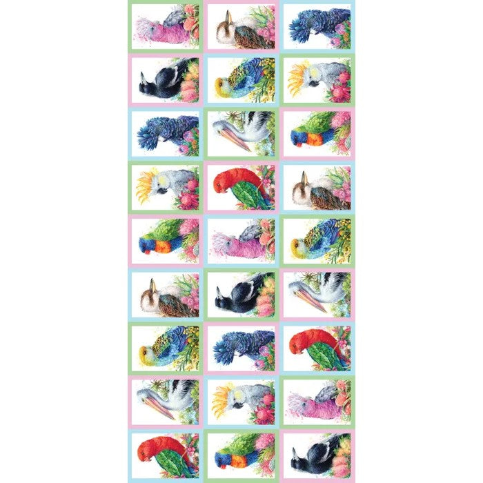 australian bird fabric