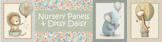 Baby Animals Nursery Panels & Ditsy Prints