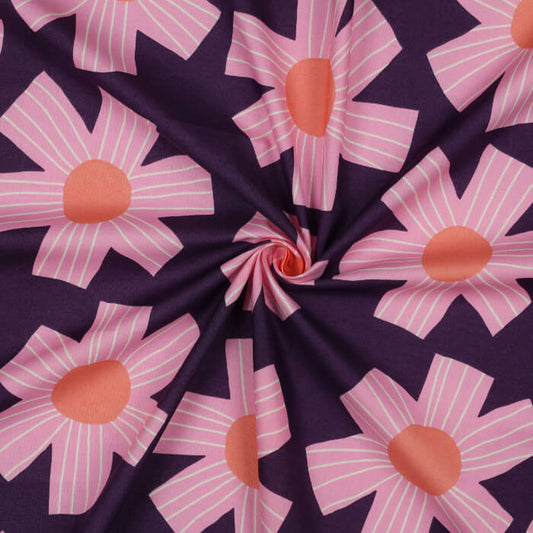 Lovely Lavender Sunny Days 100% Cotton Voile