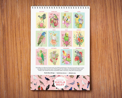 2026 Parrots Calendar by Kayla Reay