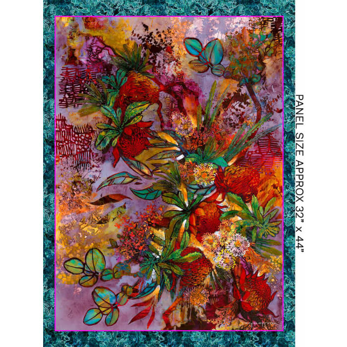Glorious Gum Blossoms - By De Gillett Cox - Chinoiserie Panel