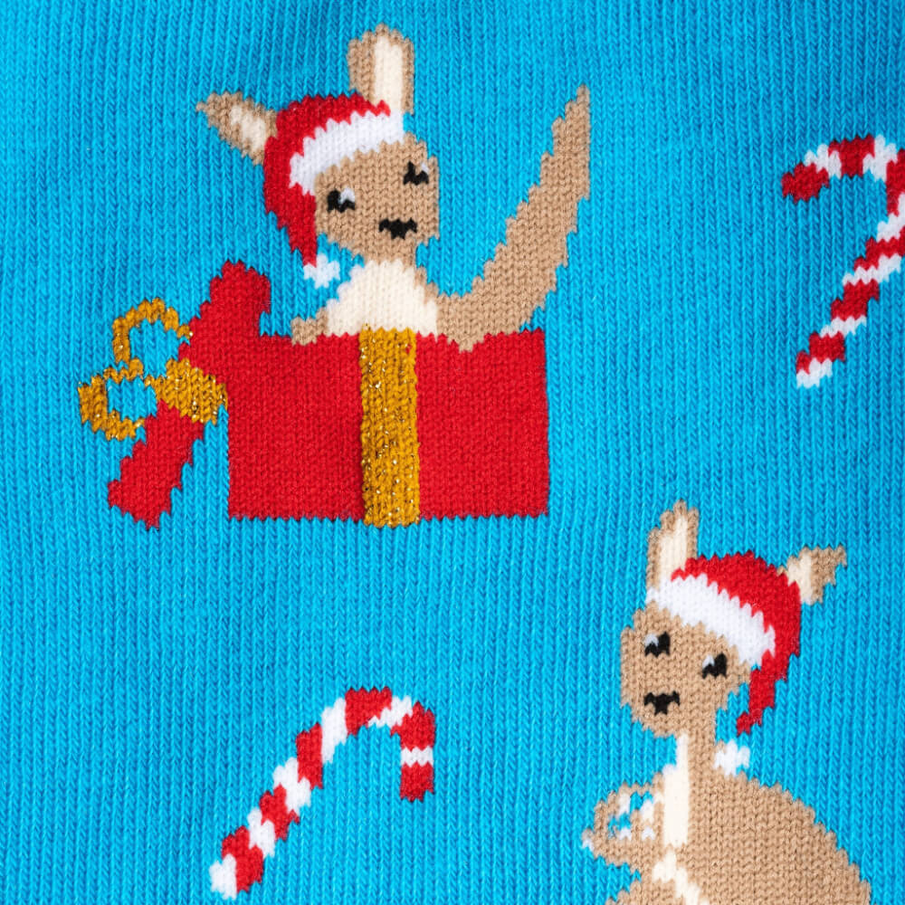 Christmas Kangaroo Socks By Sydney Sock Project