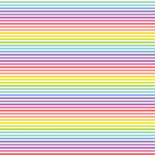 A seamless horizontal striped pattern featuring multiple colors including purple, blue, green, yellow, orange, and red.