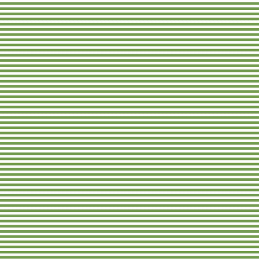 A seamless pattern of thin, horizontal olive green stripes on a white background.