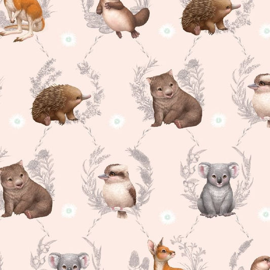 Elise Martinson - Little Aussie Friends - Animal Vignette Blush