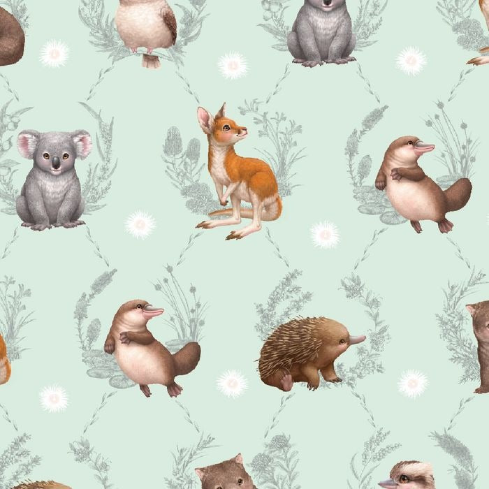 Elise Martinson - Little Aussie Friends - Animal Vignette Mint
