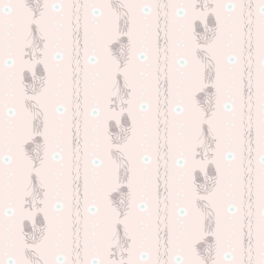 Elise Martinson - Little Aussie Friends - Floral Stripe Blush
