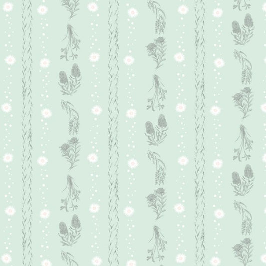 Elise Martinson - Little Aussie Friends - Floral Stripe Mint