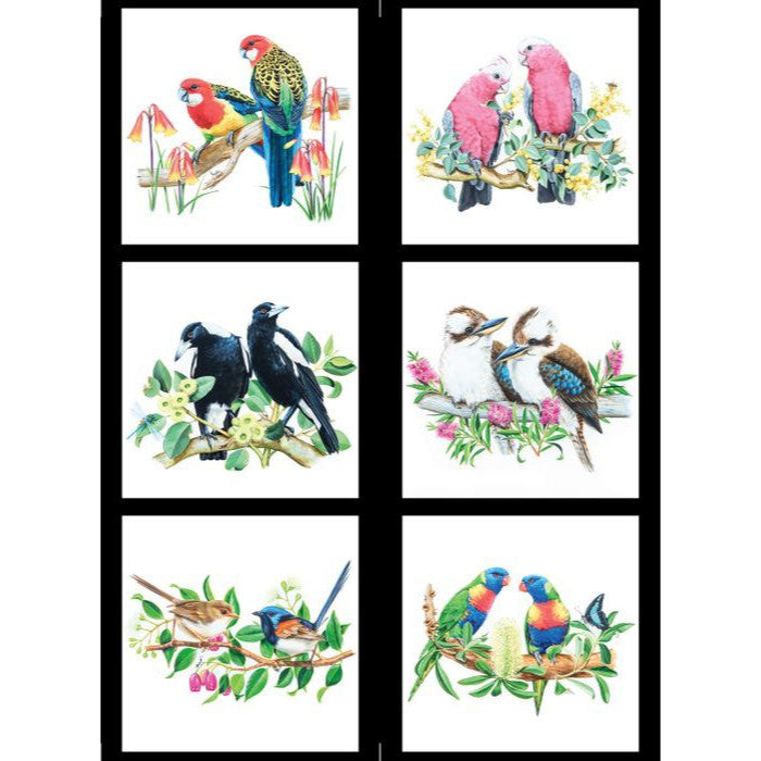 Wildlife Art - Birds - Double Tri Panel