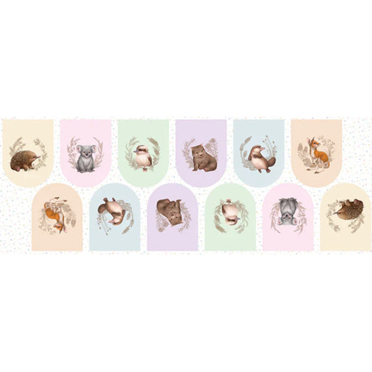 australian baby animal fabric panel bunting