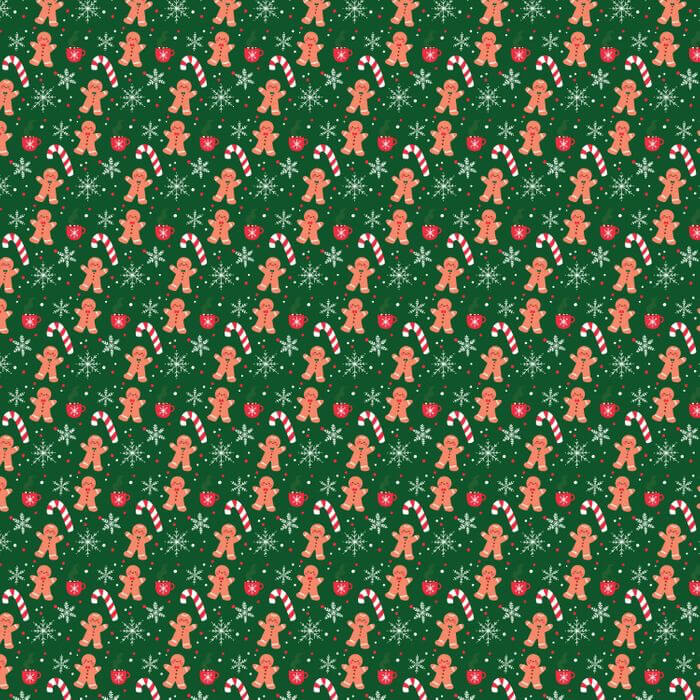 Stocking Stuffers Gingerbread & Candy Canes fabric