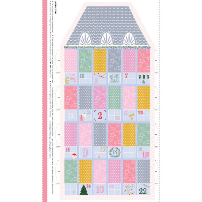 Christmas – Advent Calendar Cut & Sew Fabric Panel