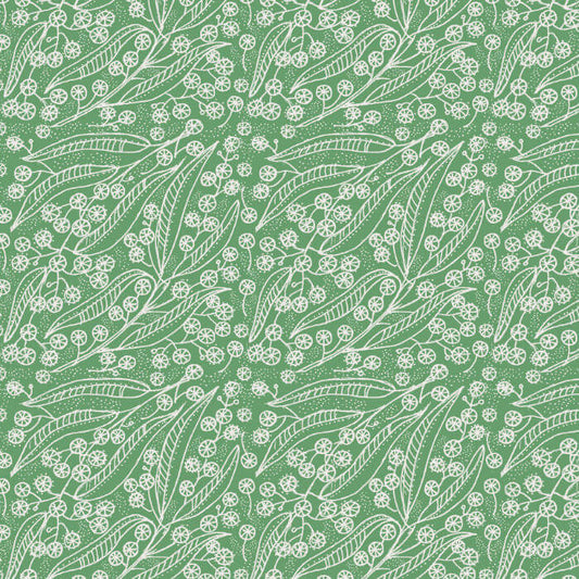 Devonstone Earth - Gum Leaves & Flowers - Green
