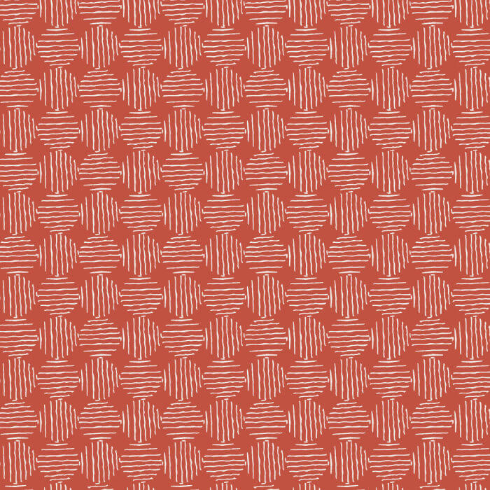 Devonstone Earth - Woven Geometric - Terracotta