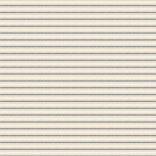 Fabric pattern with thin blue stripes on a beige background