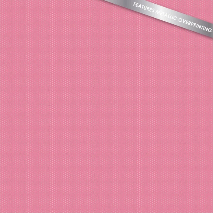 Pinpricks pink cotton fabric with fine silver metallic dots
