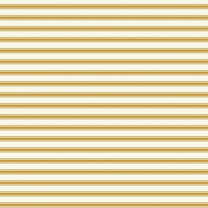 Ticking Stripe - Yellow - Duck Canvas