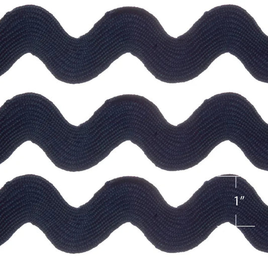 Ric Rac Trim - Jumbo - 25mm / 1" - Navy