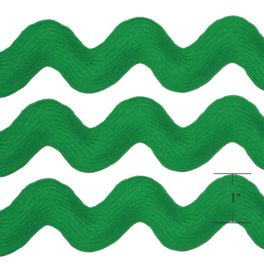 Ric Rac Trim - Jumbo - 25mm / 1" - Emerald