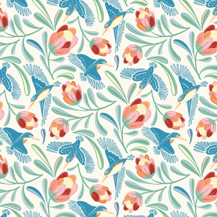 Melanie Sharpe – Kingfisher Colour – Cotton Jersey