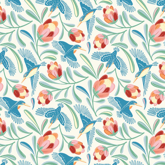 Melanie Sharpe – Kingfisher Colour – Cotton Jersey