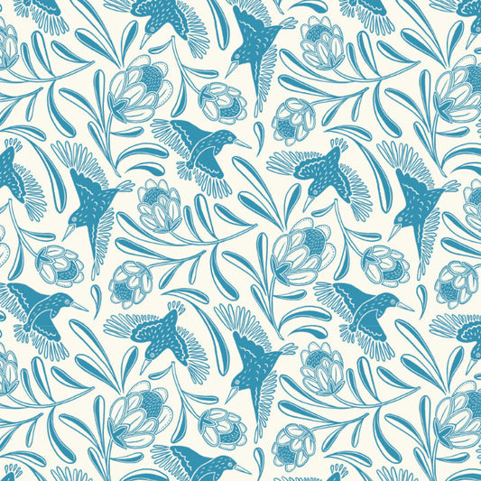 Melanie Sharpe – Kingfisher Blue Line – French Terry