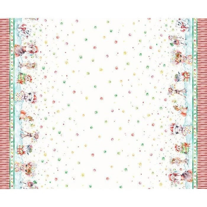 Little Darlings Christmas Festive Animal Border