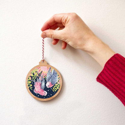 Eucalypt Christmas Ornament - Galahs