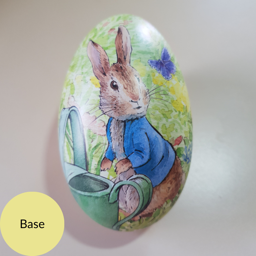 Peter Rabbit Egg Shaped Tin