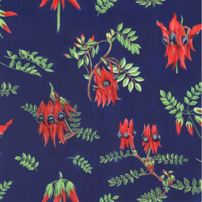100 percent cotton fabric printed with Australian designs for sewing quilts and making garments