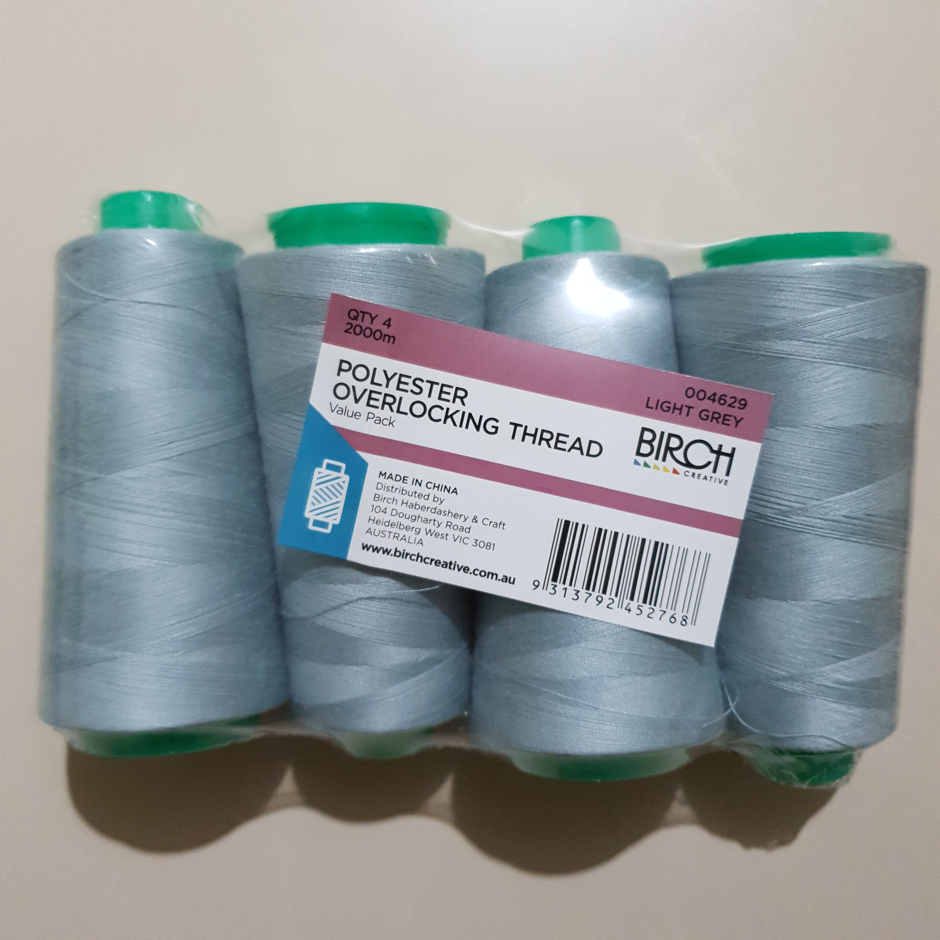 Birch Thread Birch- Overlocking Thread- 2000 Metres- Koala Fabrics Australia