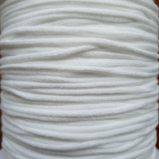 Elastic- Soft- 3mm Round String- White