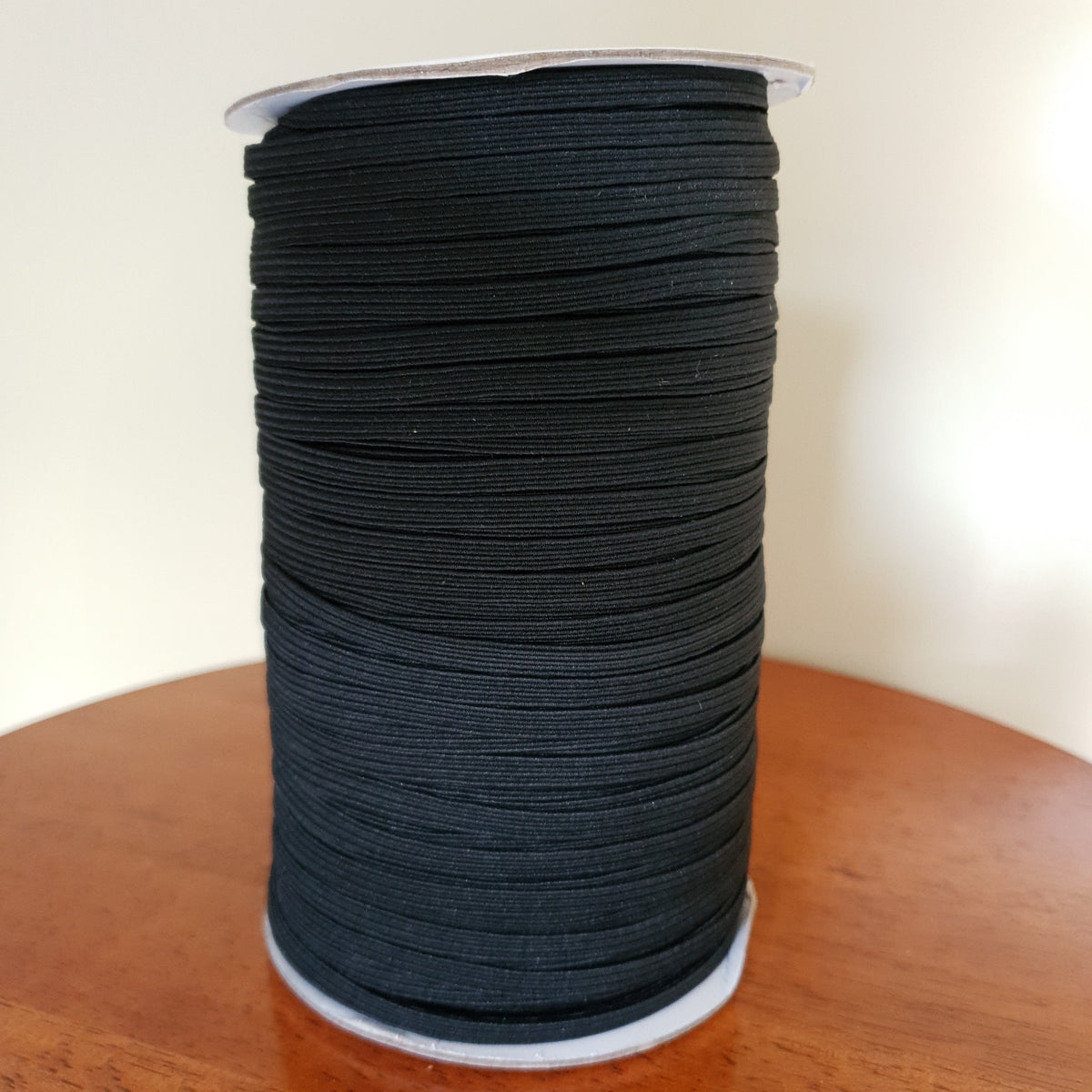 Elastic- 5mm- Black- Braided