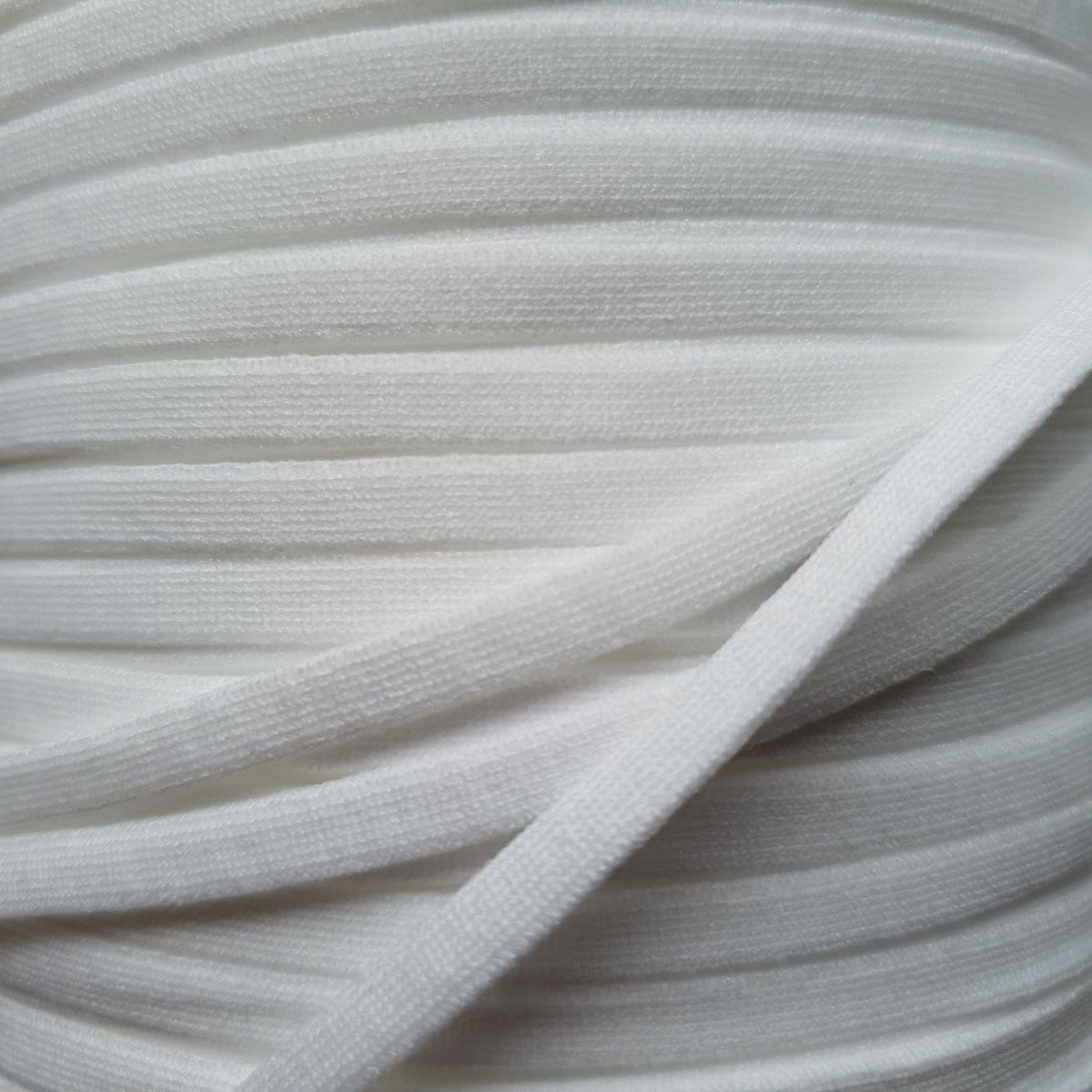 Elastic- Soft- 4mm Flat - White