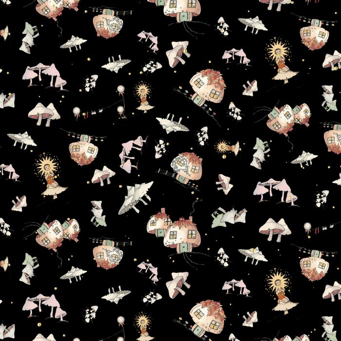 fairy designs 100 percent cotton fabric for sewing quilts and making garments