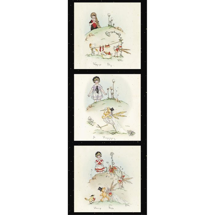 fairy designs 100 percent cotton fabric for sewing quilts and making garments