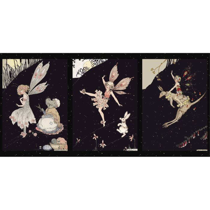 fairy designs 100 percent cotton fabric for sewing quilts and making garments
