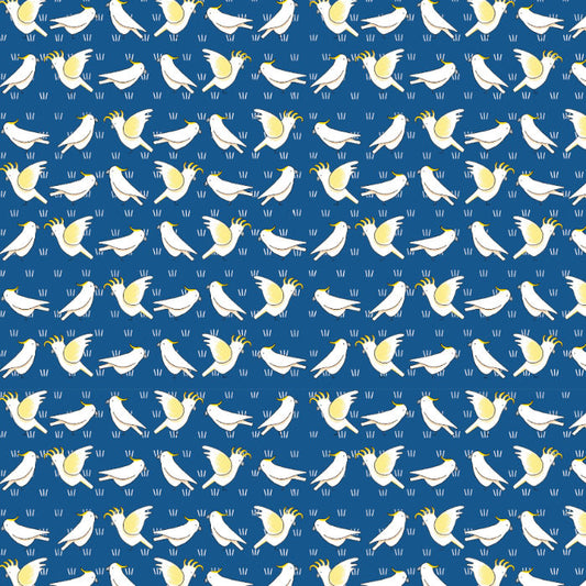 cockatoo bird fabric