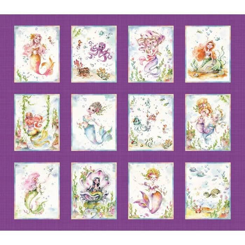Enchanted Seas Mermaids Panel