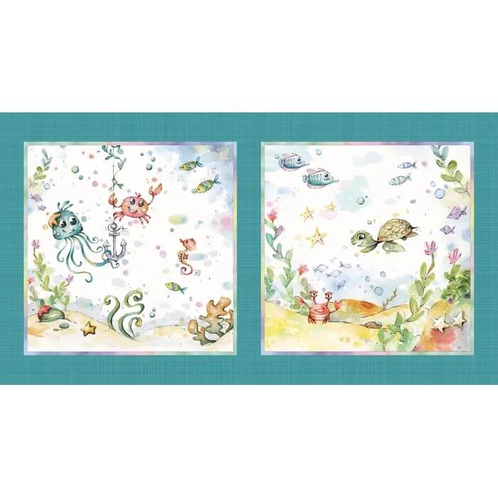 Enchanted Seas Mermaids Fabric By Sillier Than Sally Designs