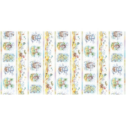 Enchanted Sea Pirate Cotton Fabric By Sally Walsh
