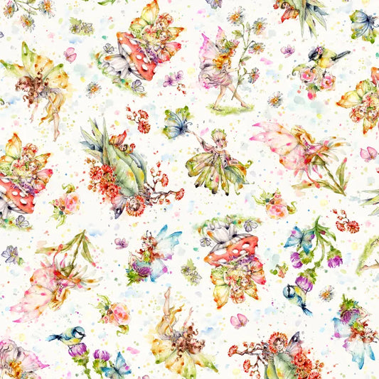 Fairy Garden Fabric By Sillier Than Sally Designs