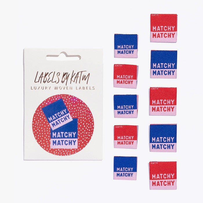 KATM Woven Labels- Matchy Matchy woven labels WS-MATCHYMATCHY-2022